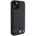 BMW BMHCP15M22NBCK iPhone 15 Plus / 14 Plus 6.7" czarny/black Leather Carbon