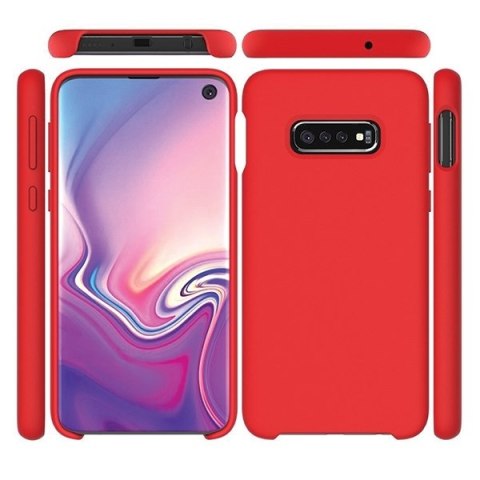 Beline Etui Silicone Samsung S10 Plusczerwony/red