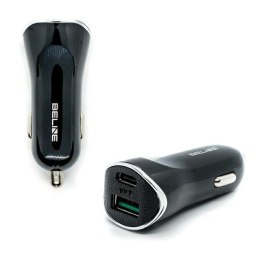 Beline Ład. sam. 1xUSB i 1xUSB-C 5A 30Wczarny/black (only head)
