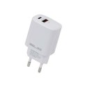 Beline Ład. siec. 1x USB-C + 1x USB 20Wbiała /white (only head) PD 3.0 + QC 3.0 BLN2CW20