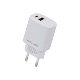 Beline Ład. siec. 1x USB-C + 1x USB 20Wbiała /white (only head) PD 3.0 + QC 3.0 BLN2CW20