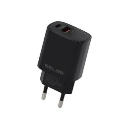 Beline Ład. siec. 1x USB-C + 1x USB 20Wczarna /black (only head) PD 3.0 + QC 3.0 BLN2CB20