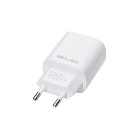 Beline Ład. siec. 1x USB-C + 1x USB 30Wbiała /white (only head) PD 3.0 + QC 3.0 BLN2CW30 GaN