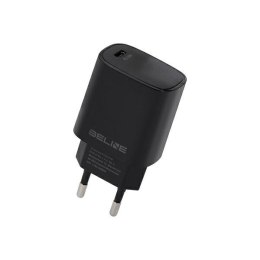 Beline Ład. siec. 1x USB-C 20W czarna/black (only head) PD 3.0 BLNCB20