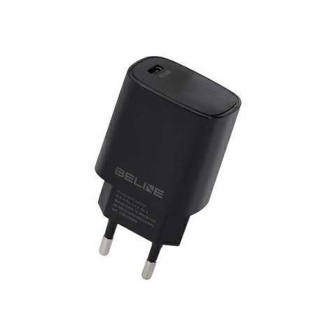 Beline Ład. siec. 1x USB-C 20W czarna/black (only head) PD 3.0 BLNCB20