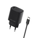 Beline Ład. siec. 1x USB-C 20W + kabelUSB-C czarna /black PD 3.0 BLNCB20C