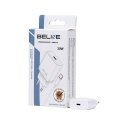 Beline Ład. siec. 1x USB-C 30W + kabelUSB-C biała /white PD 3.0 BLNCW30C GaN