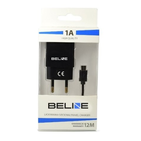 Beline Ład. siec. 1xUSB + microUSB 1Aczarna/black