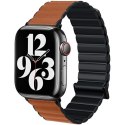 Beline pasek Apple Watch Magnetic Pro38/40/41mm czarno/brązowy black/brown box