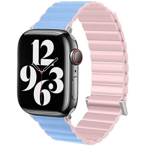 Beline pasek Apple Watch Magnetic Pro38/40/41mm różowo/błękitny pink/sierra box