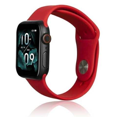 Beline pasek Apple Watch Silicone42/44/45/49mm czerwony /red