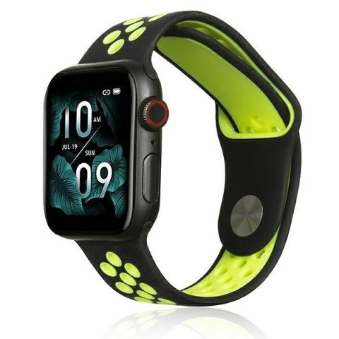 Beline pasek Apple Watch Sport Silicone38/40/41mm czarno-limonkowy black/lime