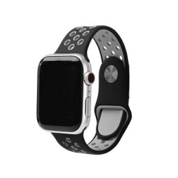 Beline pasek Apple Watch Sport Silicone42/44/45/49mm czarno-szary black/gray