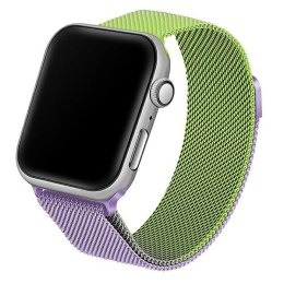 Beline pasek Apple Watch Steel42/44/45/49mm zielono-purpurowy green/purple