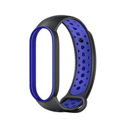 Beline pasek Design Mi Band 7/6/5czarno-niebieski /black-blue
