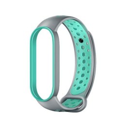 Beline pasek Design Mi Band 7/6/5szaro-zielony /grey-green