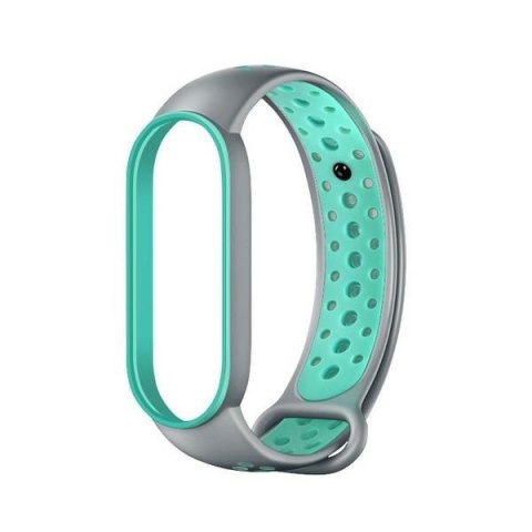 Beline pasek Design Mi Band 7/6/5szaro-zielony /grey-green