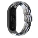 Beline pasek Mi Band 10/9/8 Nylon czarno-biały/black-white