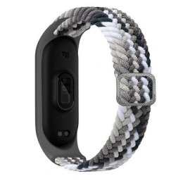 Beline pasek Mi Band 10/9/8 Nylon czarno-biały/black-white