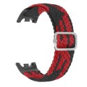 Beline pasek Mi Band 10/9/8 Nylon czarno-czerwony/black-red