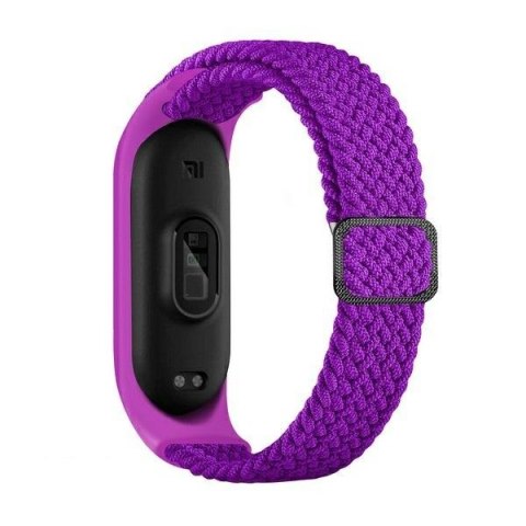 Beline pasek Mi Band 10/9/8 Nylon fioletowy/purple