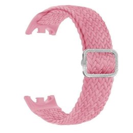 Beline pasek Mi Band 10/9/8 Nylon różowy/pink