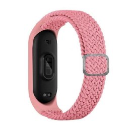 Beline pasek Mi Band 10/9/8 Nylon różowy/pink