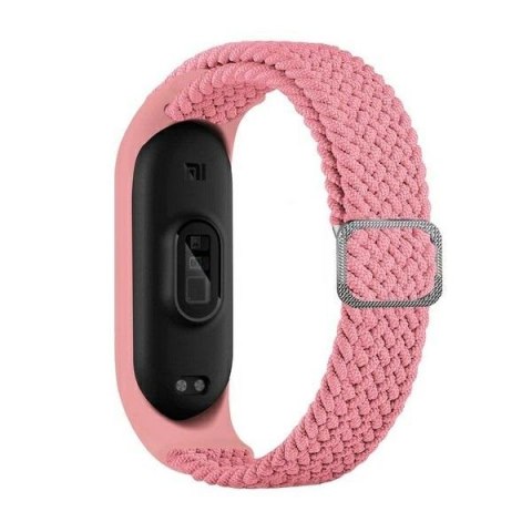 Beline pasek Mi Band 10/9/8 Nylon różowy/pink