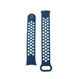 Beline pasek Mi Band 10/9/8 design niebiesko-biały /blue-white