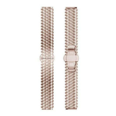 Beline pasek Watch 20mm Metal Honeycombróżowo-złoty /rosegold box