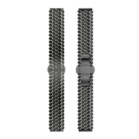 Beline pasek Watch 22mm Metal Honeycombczarny /black box