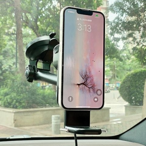 Beline uchwyt samochodowy z ładowaniemindukcyjnym BLNWCH01 3w1 Smartphone/iWatch/Airpods