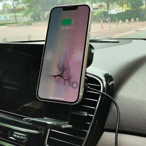 Beline uchwyt samochodowy z ładowaniemindukcyjnym BLNWCH01 3w1 Smartphone/iWatch/Airpods