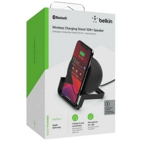 Belkin ład. indukcyjna+głośnik 10Wczarny/black AUF001VFBK