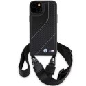 BMW BMHCP15M23PSCCK iPhone 15 Plus / 14 Plus 6.7" czarny/black hardcase M Edition Carbon Stripe & Strap