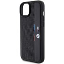 BMW BMHCP15M23PUPVK iPhone 15 Plus / 14 Plus 6.7" czarny/black hardcase Perforated Tricolor Line