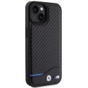 BMW BMHCP15S22NBCK iPhone 15 / 14 / 13 6.1" czarny/black Leather Carbon