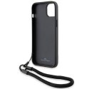 BMW BMHCP15S23RMRLK iPhone 15 / 14 / 13 6.1" czarny/black hardcase Signature Leather Wordmark Cord