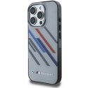 BMW BMHCP16X23HTRAG iPhone 16 Pro Max 6.9" szary/grey hardcase Motorsport IML Random Stripes