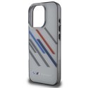 BMW BMHCP16X23HTRAG iPhone 16 Pro Max 6.9" szary/grey hardcase Motorsport IML Random Stripes