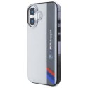 BMW BMHCP16M23HTFEG iPhone 16 Plus 6.7" szary/grey hardcase Motorsport IML Vertical Stripe