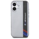 BMW BMHCP16M23HTFEG iPhone 16 Plus 6.7" szary/grey hardcase Motorsport IML Vertical Stripe