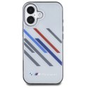 BMW BMHCP16M23HTRAG iPhone 16 Plus 6.7" szary/grey hardcase Motorsport IML Random Stripes