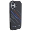 BMW BMHCP16M23HTRAK iPhone 16 Plus 6.7" czarny/black hardcase Motorsport IML Random Stripes