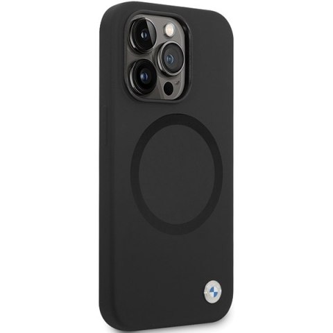 BMW BMHMP14LSILBK2 iPhone 14 Pro 6.1" czarny/black Signature Liquid Silicone MagSafe