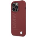 BMW BMHMP15LSLBLRE iPhone 15 Pro6.1" czerwony/red hardcase Silicone Big Logo MagSafe