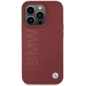 BMW BMHMP15LSLBLRE iPhone 15 Pro6.1" czerwony/red hardcase Silicone Big Logo MagSafe