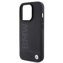 BMW BMHMP15LSLLBK iPhone 15 Pro 6.1" czarny/black MagSafe Leather Hot Stamp