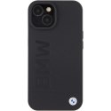 BMW BMHMP15MSLLBK iPhone 15 Plus / 14 Plus 6.7" czarny/black MagSafe Leather Hot Stamp