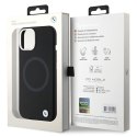 BMW BMHMP15SSILBK2 iPhone 15 / 14 / 13 6.1" czarny/black Signature Liquid Silicone MagSafe